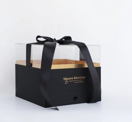 A17-31 صندوق مربع غطا شفاف مع جارور